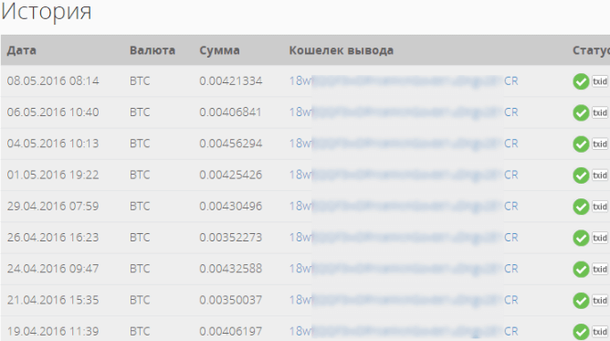 стабильные выплаты с cldmine