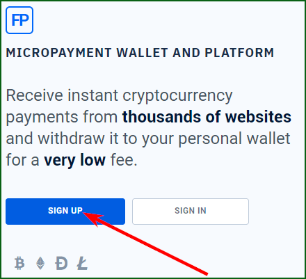 регистрация микрокошелька FaucetPay