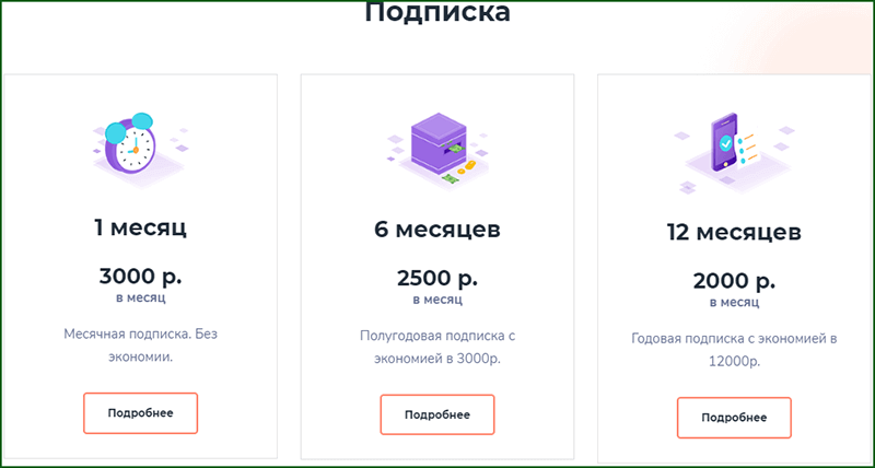 типы подписок на KingDonate