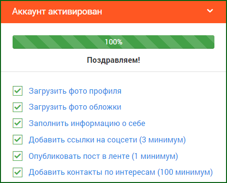 активация аккаунта на LikesRock