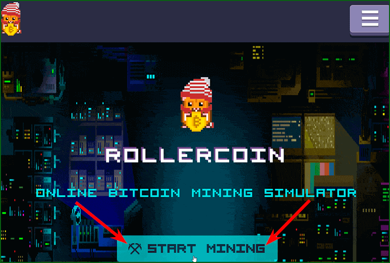 регистрация на RollerCoin шаг 1